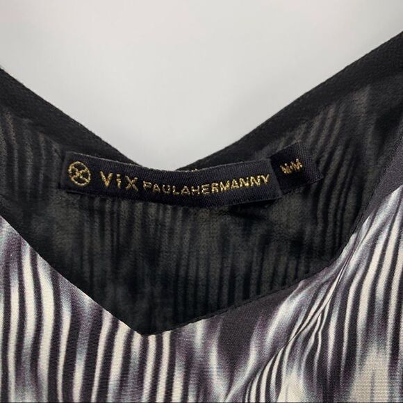 VIX Paula Hermanny Mixed Media Maxi Silk Dress - Picture 2 of 6